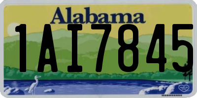 AL license plate 1AI7845