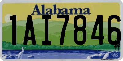 AL license plate 1AI7846