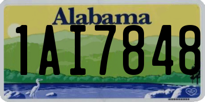 AL license plate 1AI7848