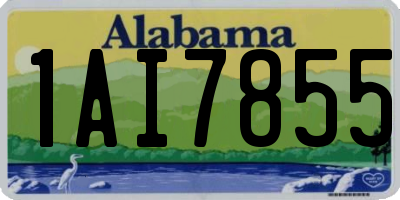 AL license plate 1AI7855