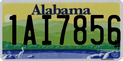 AL license plate 1AI7856