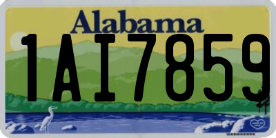 AL license plate 1AI7859