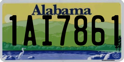 AL license plate 1AI7861