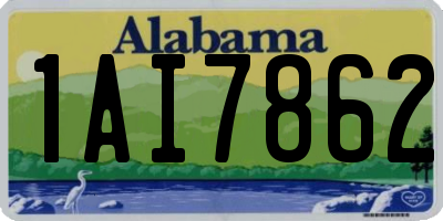 AL license plate 1AI7862