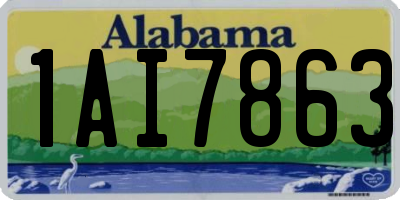 AL license plate 1AI7863
