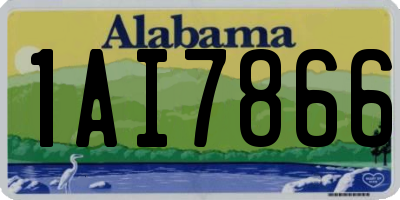 AL license plate 1AI7866