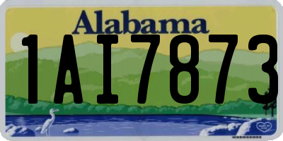 AL license plate 1AI7873