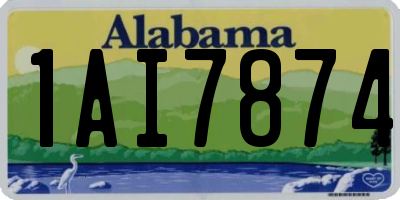 AL license plate 1AI7874