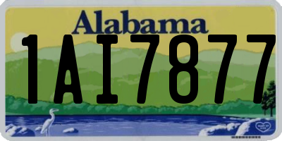 AL license plate 1AI7877