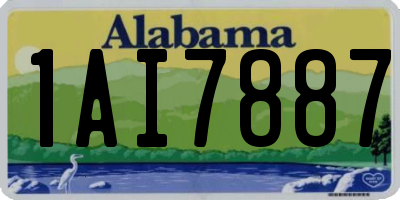 AL license plate 1AI7887
