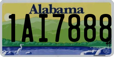 AL license plate 1AI7888