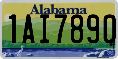 AL license plate 1AI7890