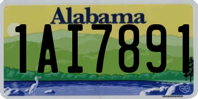 AL license plate 1AI7891