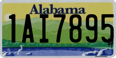 AL license plate 1AI7895
