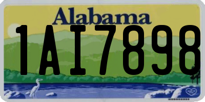AL license plate 1AI7898