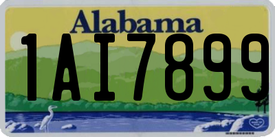 AL license plate 1AI7899