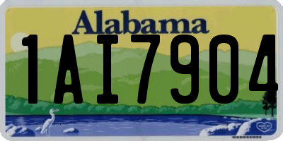 AL license plate 1AI7904