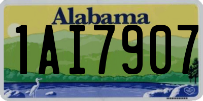 AL license plate 1AI7907