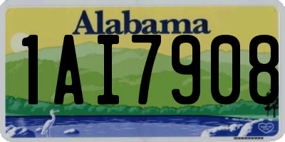 AL license plate 1AI7908