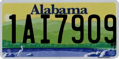 AL license plate 1AI7909