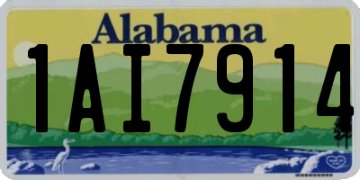 AL license plate 1AI7914