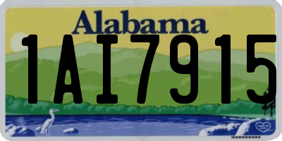AL license plate 1AI7915