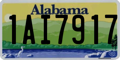 AL license plate 1AI7917