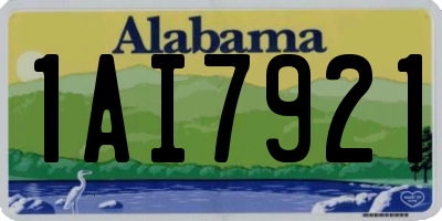 AL license plate 1AI7921