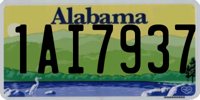 AL license plate 1AI7937