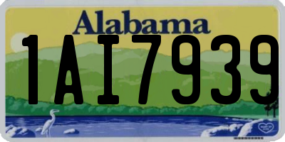 AL license plate 1AI7939