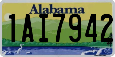 AL license plate 1AI7942
