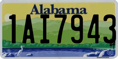 AL license plate 1AI7943