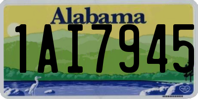 AL license plate 1AI7945