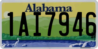 AL license plate 1AI7946