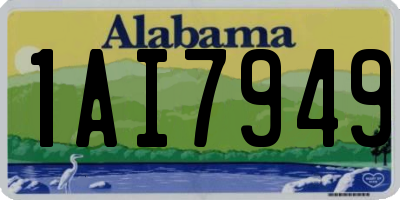 AL license plate 1AI7949