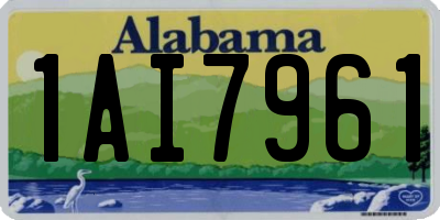 AL license plate 1AI7961