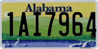 AL license plate 1AI7964