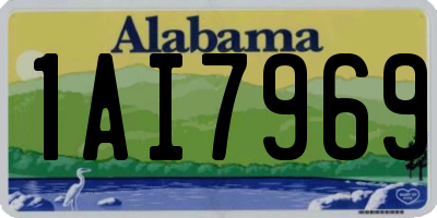 AL license plate 1AI7969