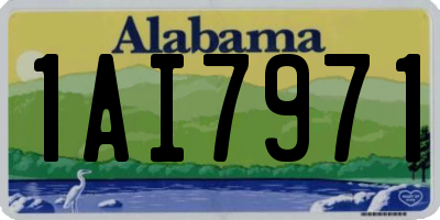 AL license plate 1AI7971