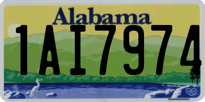 AL license plate 1AI7974