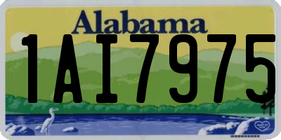 AL license plate 1AI7975