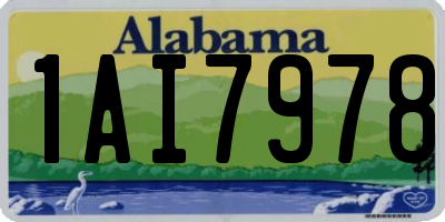 AL license plate 1AI7978