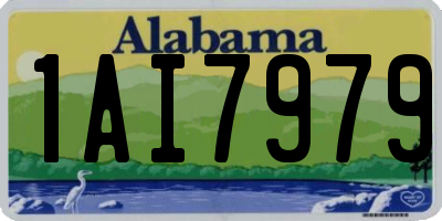 AL license plate 1AI7979