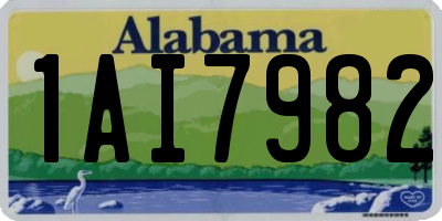 AL license plate 1AI7982