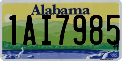 AL license plate 1AI7985