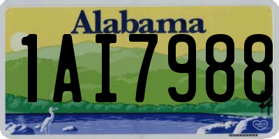 AL license plate 1AI7988