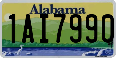 AL license plate 1AI7990