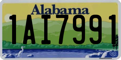 AL license plate 1AI7991
