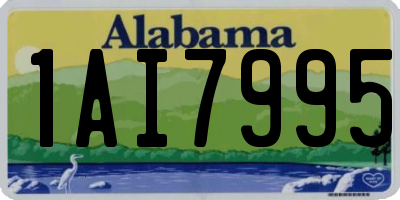 AL license plate 1AI7995