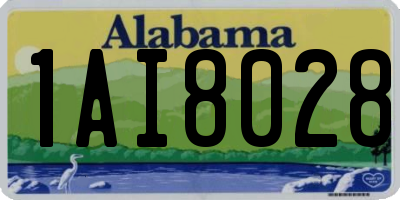 AL license plate 1AI8028